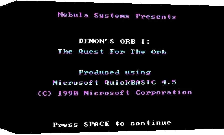 Demon's Orb I : The Quest For The Orb — box-3D (WOR)