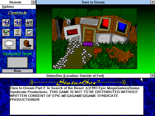 Dare to Dream Part Two: In Search of the Beast — ss (WOR)