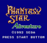 Phantasy Star Adventure — sstitle (JP)