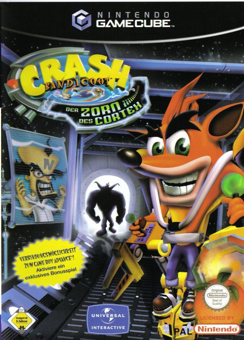 Crash Bandicoot - The Wrath of Cortex — box-2D (DE)