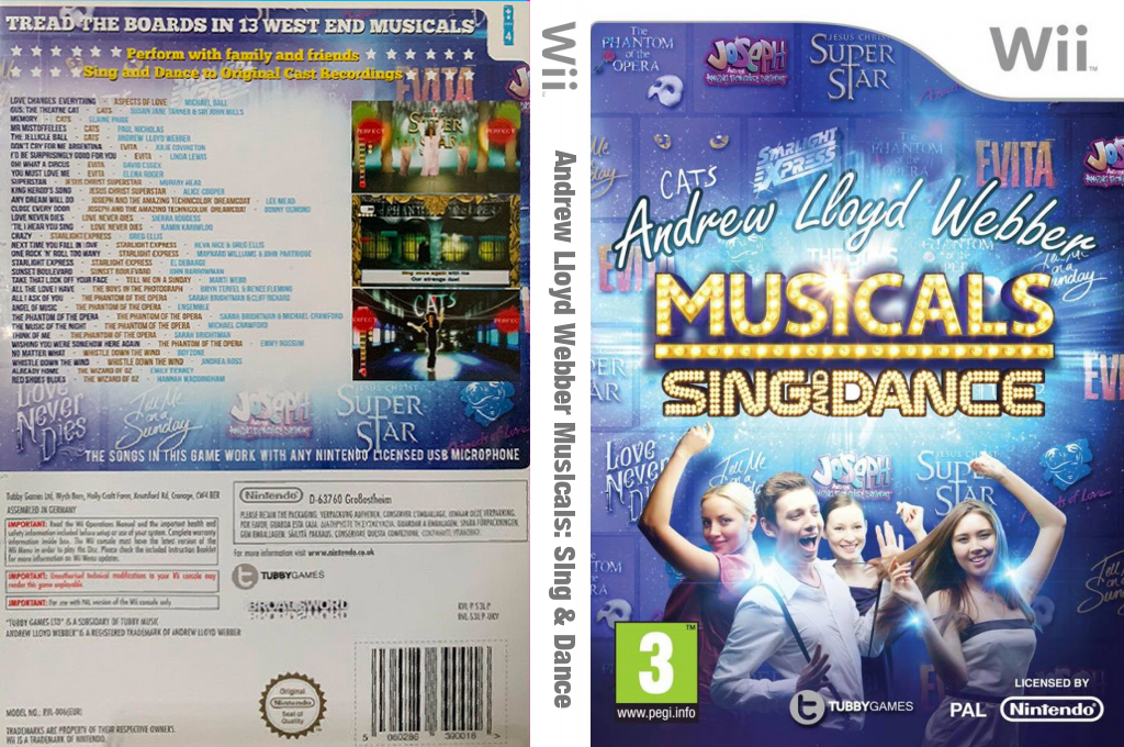 Andrew Lloyd Webber Musicals - Sing and Dance — box-texture (EU)