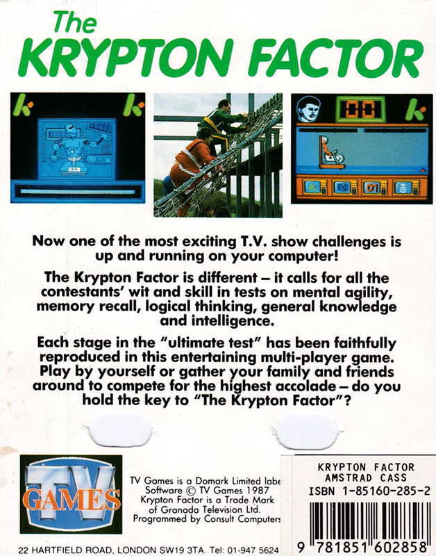 Krypton Factor, The — box-2D-back (EU)