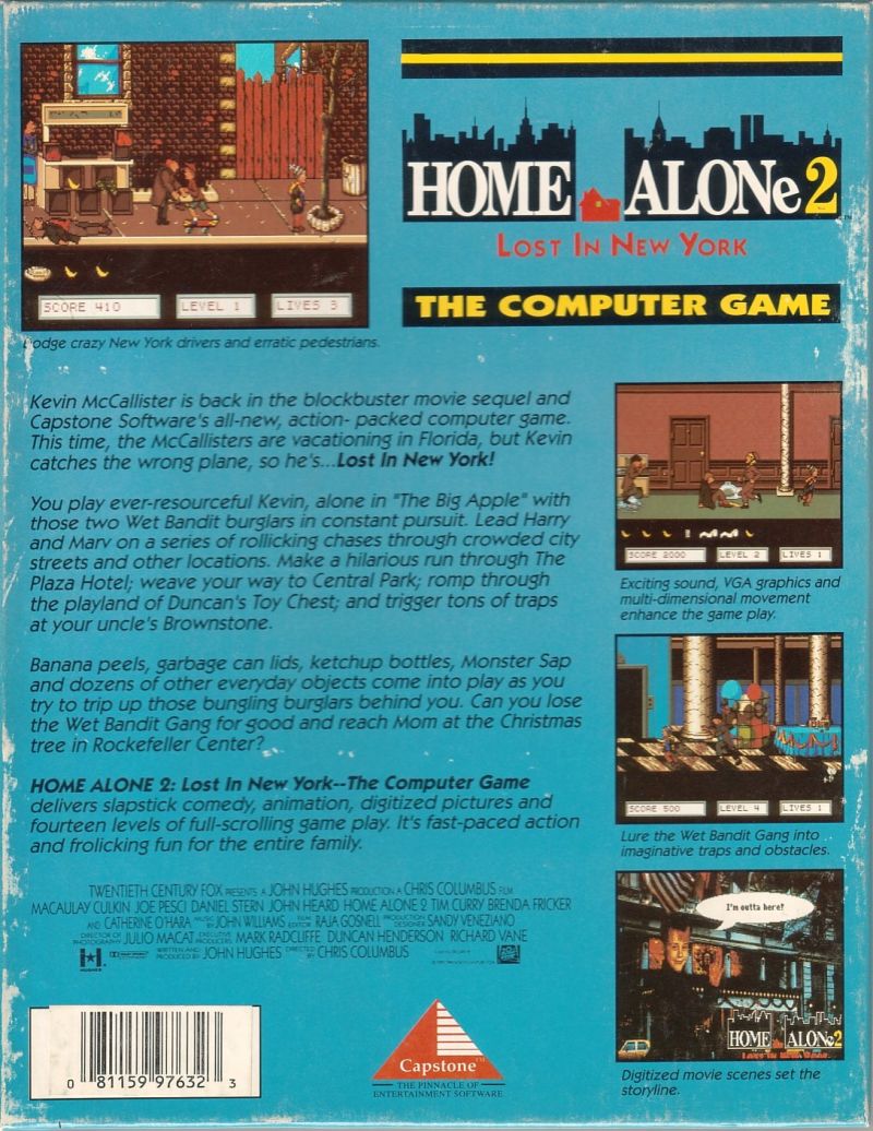 Home Alone 2 - Lost In New York — box-2D-back (FR)