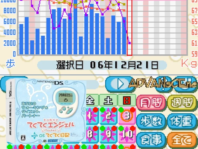 DS Teku Teku Nikki - Walking & Diet Diary — mixrbv2 (JP)