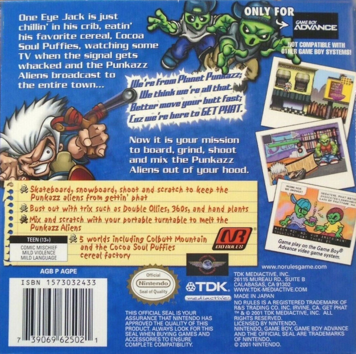 No Rules - Get Phat — box-2D-back (US)