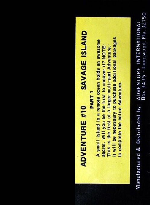 Savage Island Part 1 — box-2D-back (WOR)