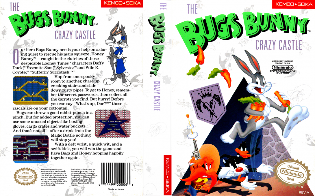 Tiny Toon 3 - Crazy Castle — box-texture (US)