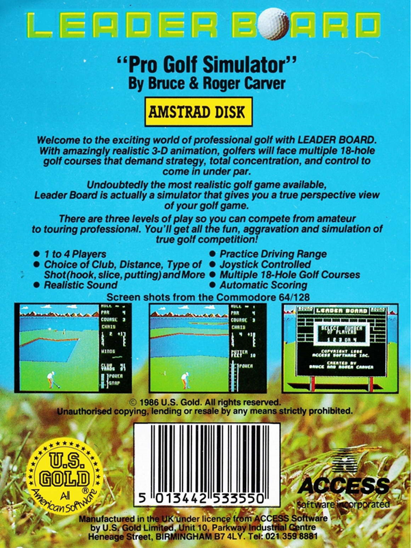 Leader Board — box-2D-back (EU)