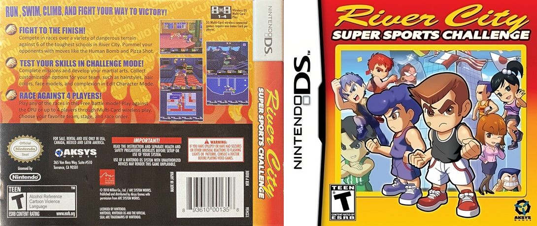 River City - Super Sports Challenge — box-texture (US)