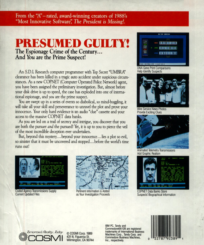 Presumed Guilty! — box-2D-back (US)