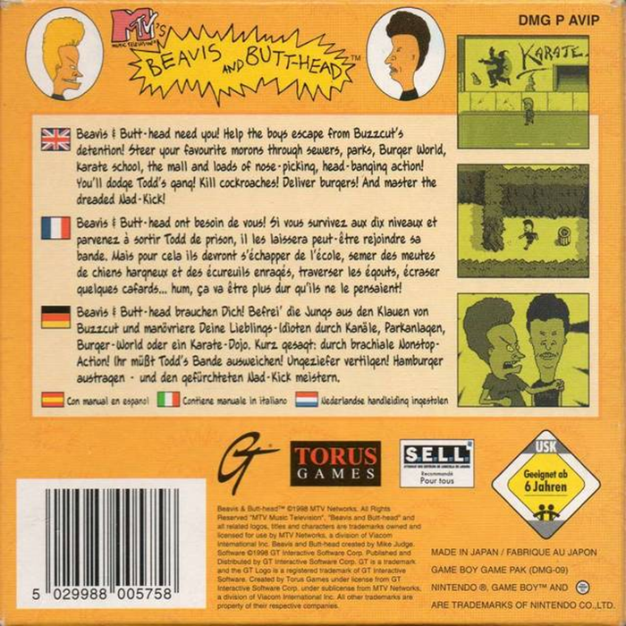 Beavis and Butt-Head — box-2D-back (EU)