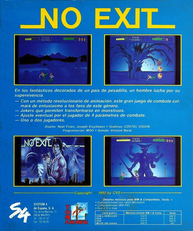 No Exit — box-2D-back (SP)