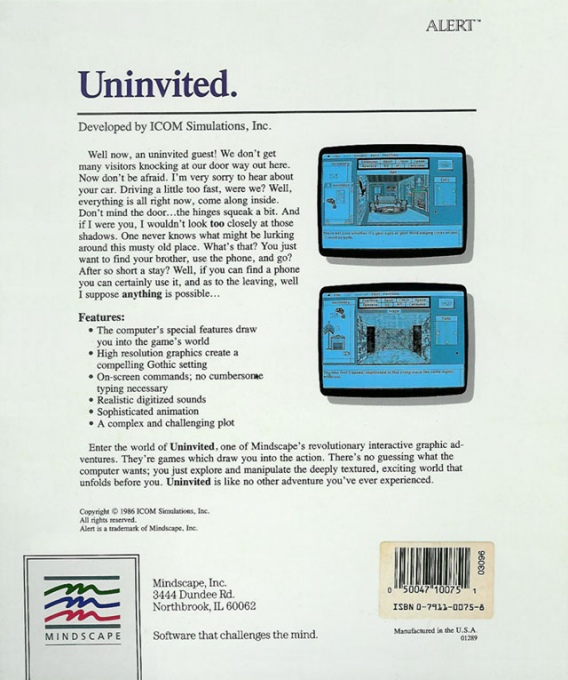 Uninvited — box-2D-back (US)