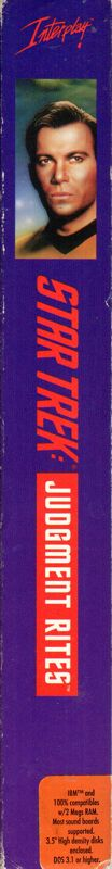 Star Trek - Judgement Rites — box-2D-side (US)