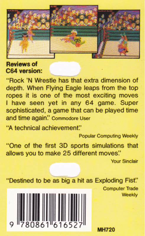 Rock 'n Wrestle — box-2D-back (EU)