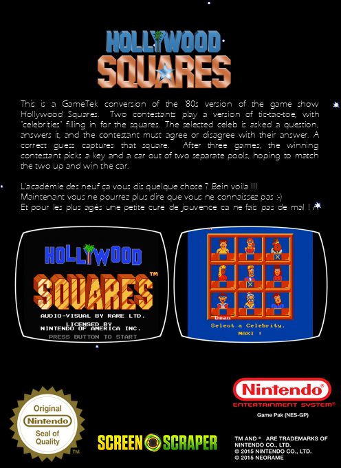 Hollywood Squares — box-2D-back (SS)