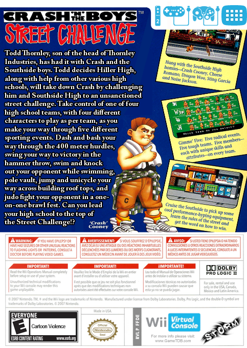 Crash 'n the Boys : Street Challenge — box-2D-back (US)