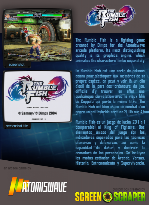 The Rumble Fish — box-2D-back (SS)