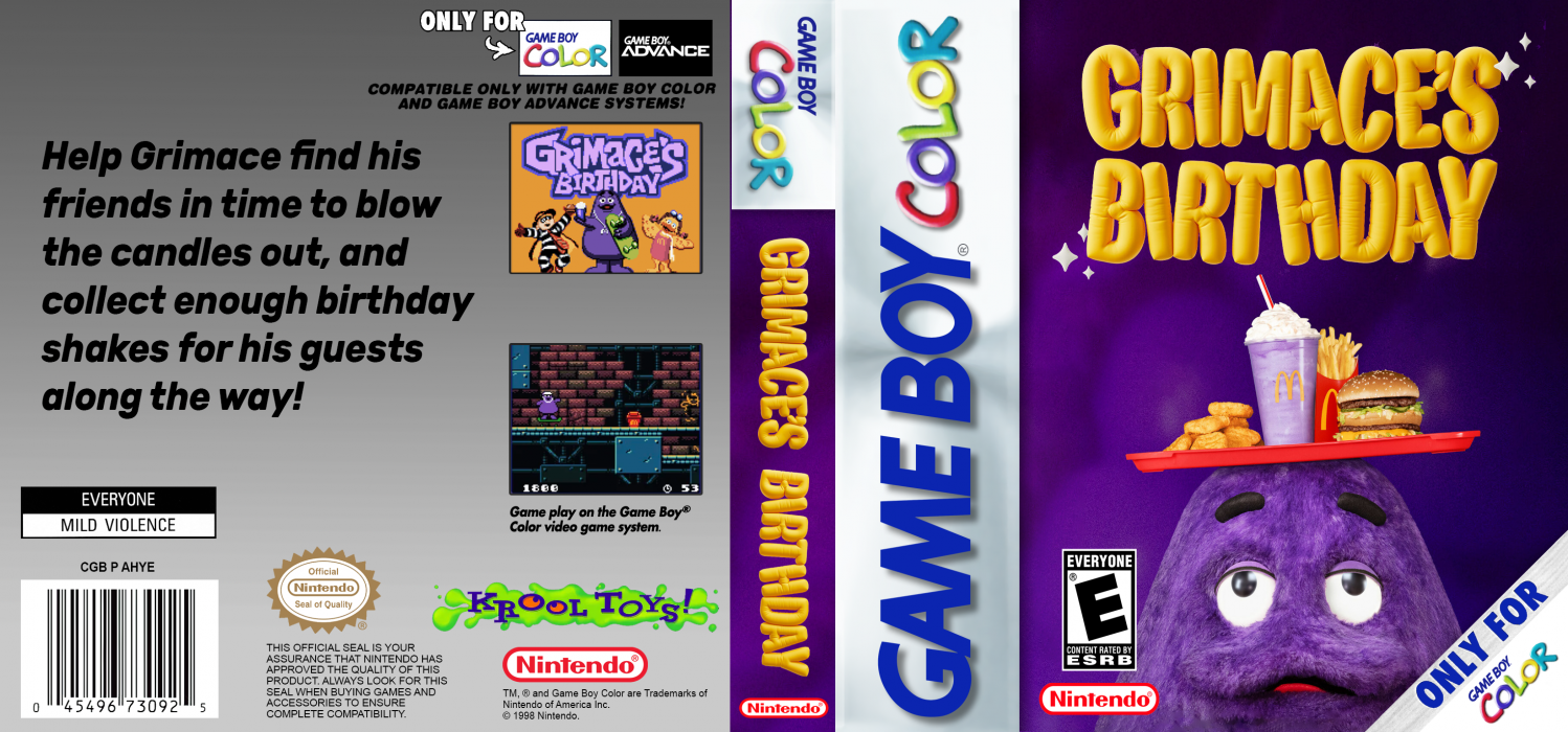 Grimace's Birthday — box-texture (US)