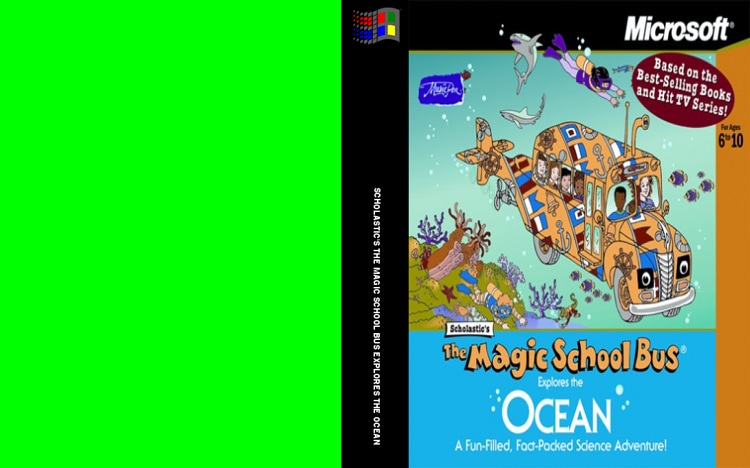 Scholastic's The Magic School Bus Explores the Ocean — box-texture (WOR)