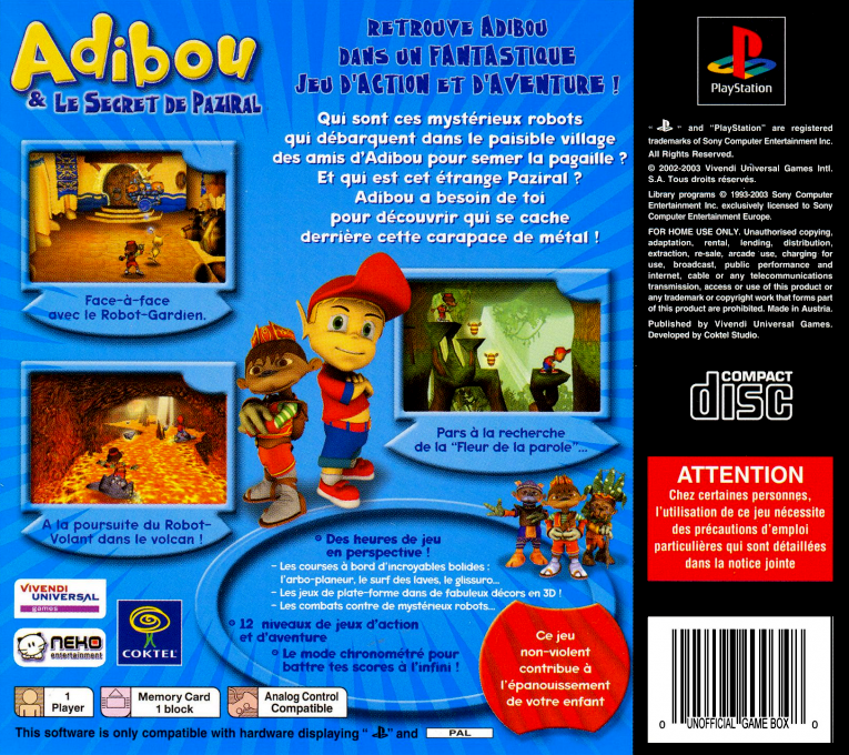 Adiboo & Paziral's Secret — box-2D-back (FR)