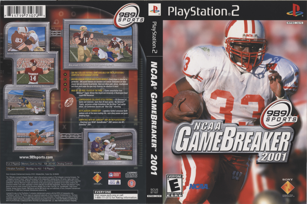 Ncaa Gamebreaker 2001 — box-texture (US)