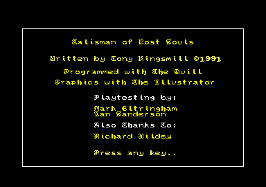 Talisman Of Lost Souls — sstitle (EU)