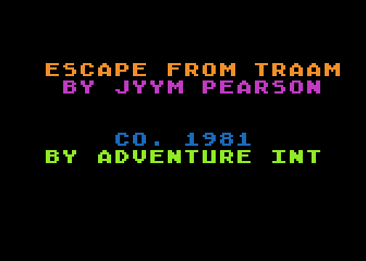 Other Ventures #3 - Escape From Traam — sstitle (WOR)