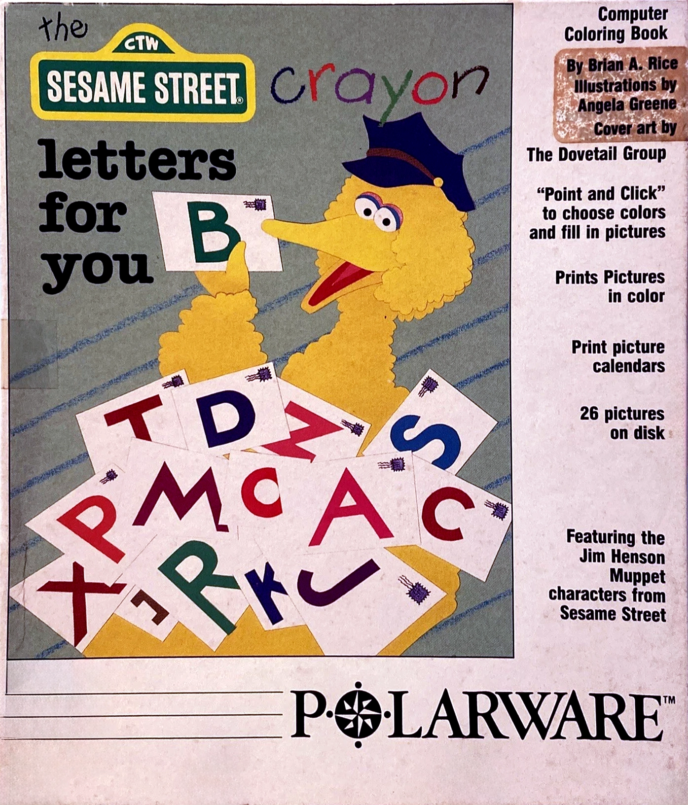 Sesame Street Crayon, The - Letters For You box art