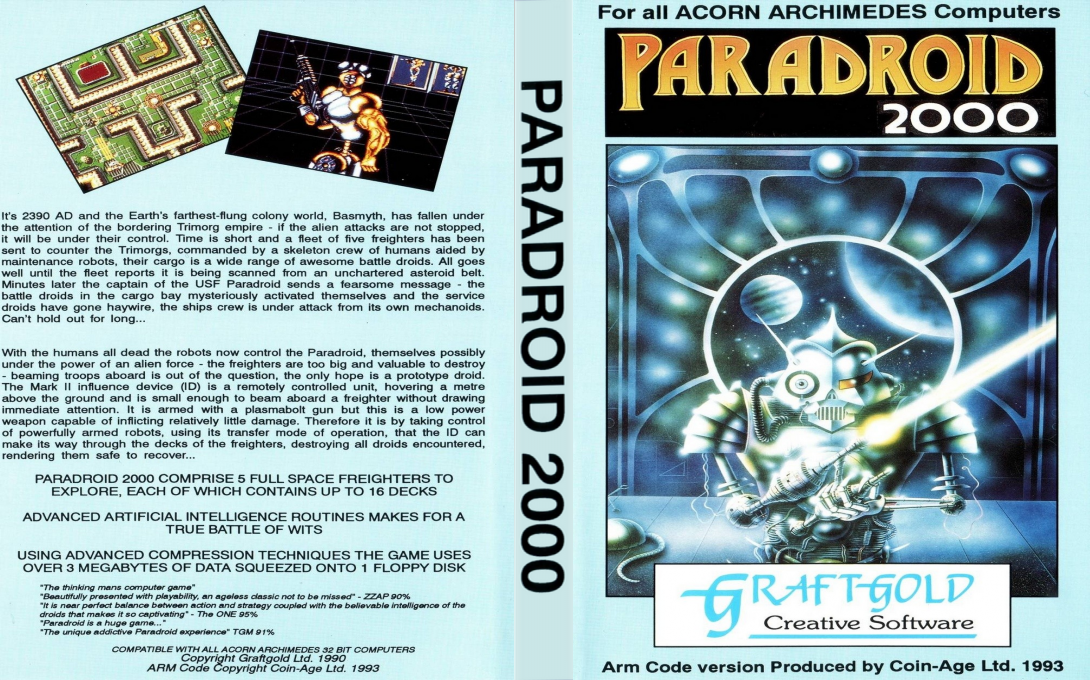 Paradroid 2000 — box-texture (UK)