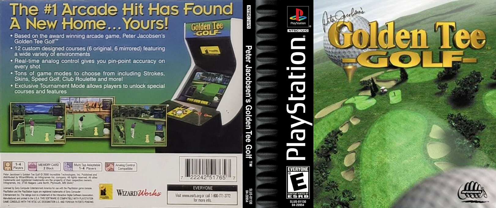 Peter Jacobsen's Golden Tee Golf — box-texture (US)