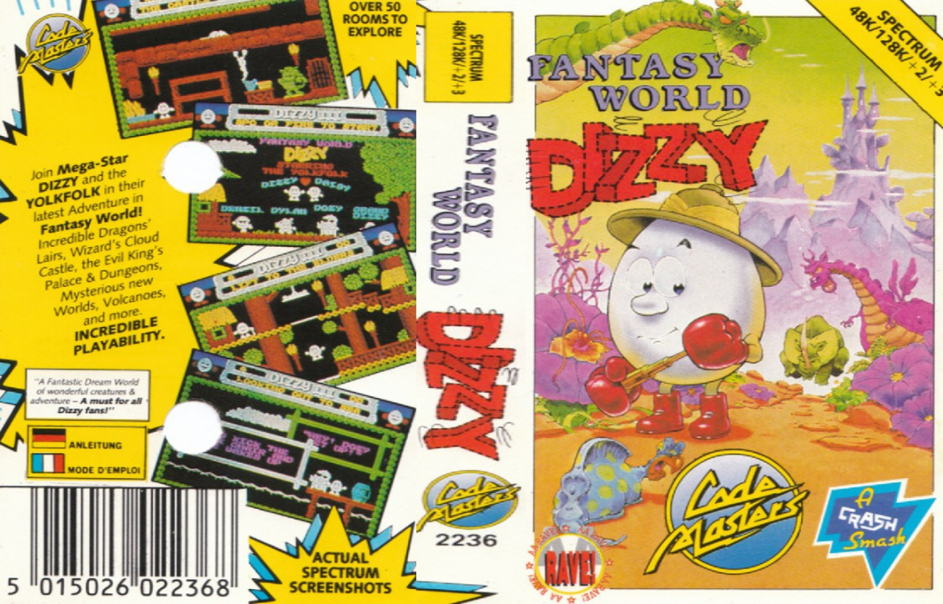 Dizzy 3 - Fantasy World Dizzy — box-texture (EU)
