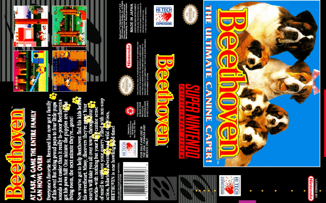 Beethoven - The Ultimate Canine Caper! — box-texture (US)