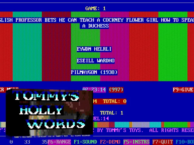 Tommy's Hollywords — mixrbv2 (WOR)