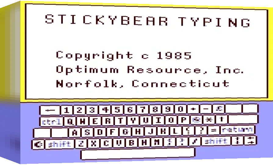 Stickybear Typing — box-3D (WOR)