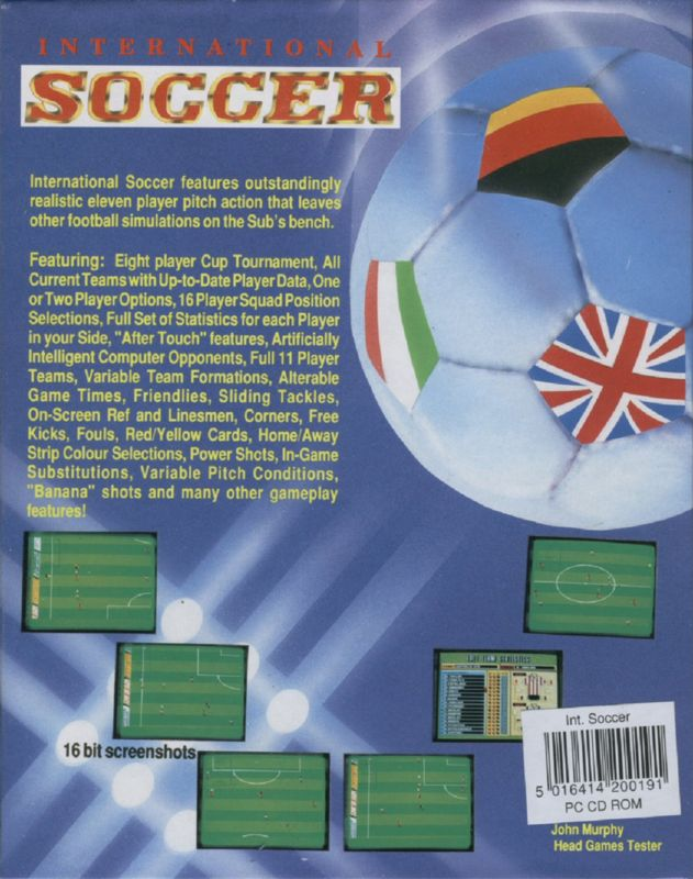 International Soccer — box-2D-back (EU)