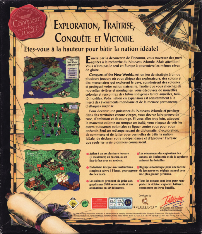 Conquest Of The New World — box-2D-back (FR)