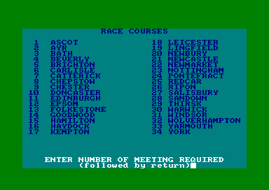 Racing Boxform — ss (WOR)
