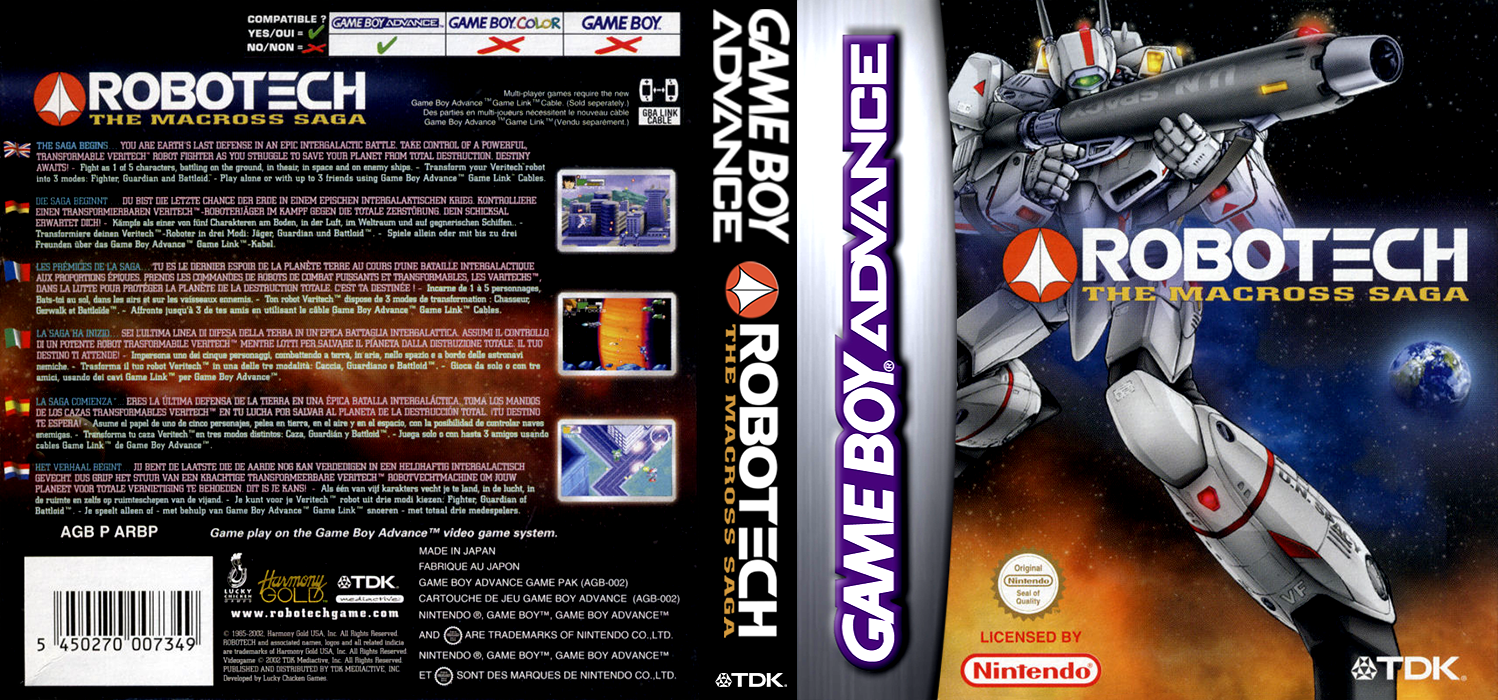 Robotech - The Macross Saga — box-texture (EU)
