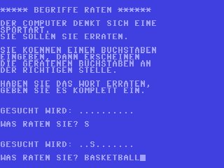 Begriffe raten — ss (DE)