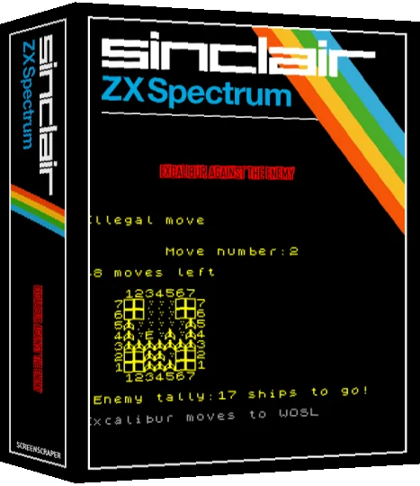 Excalibur Against the Enemy — box-3D (SS)