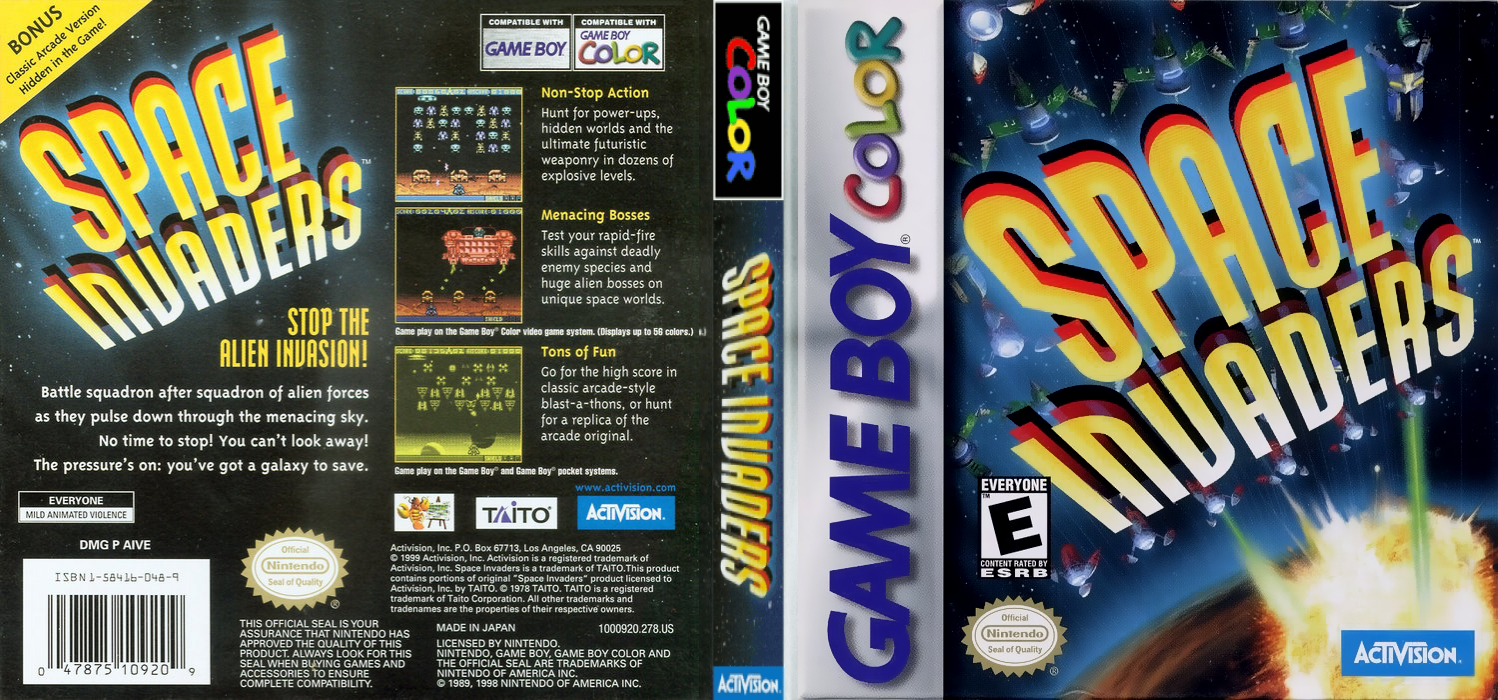 Space Invaders — box-texture (US)