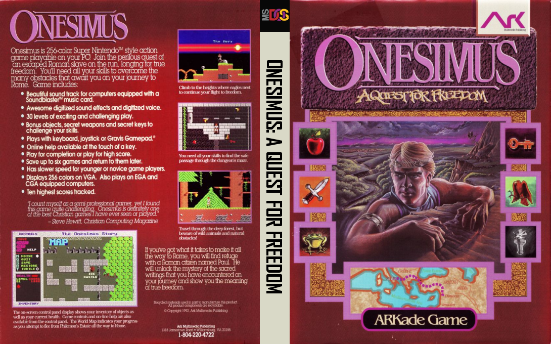 Onesimus - A Quest For Freedom — box-texture (US)
