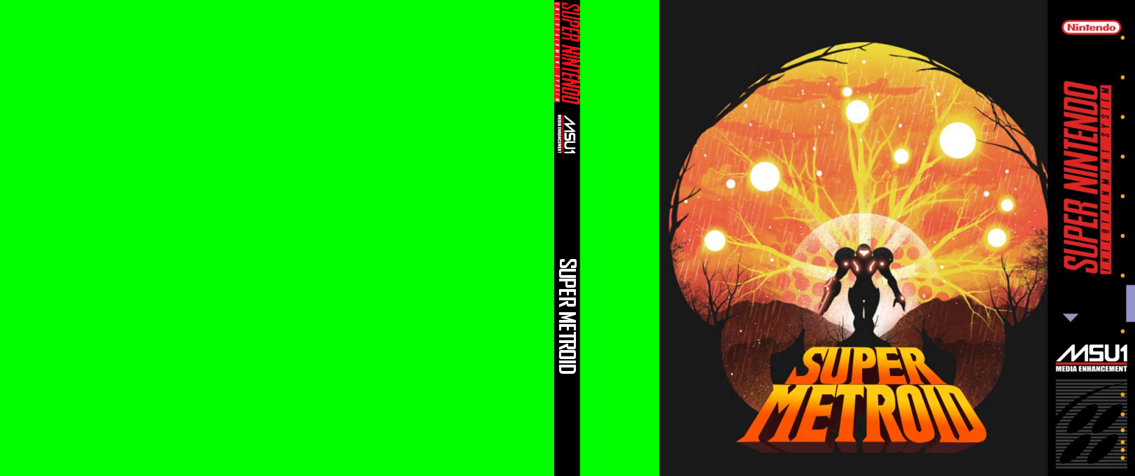 Super Metroid — box-texture (US)