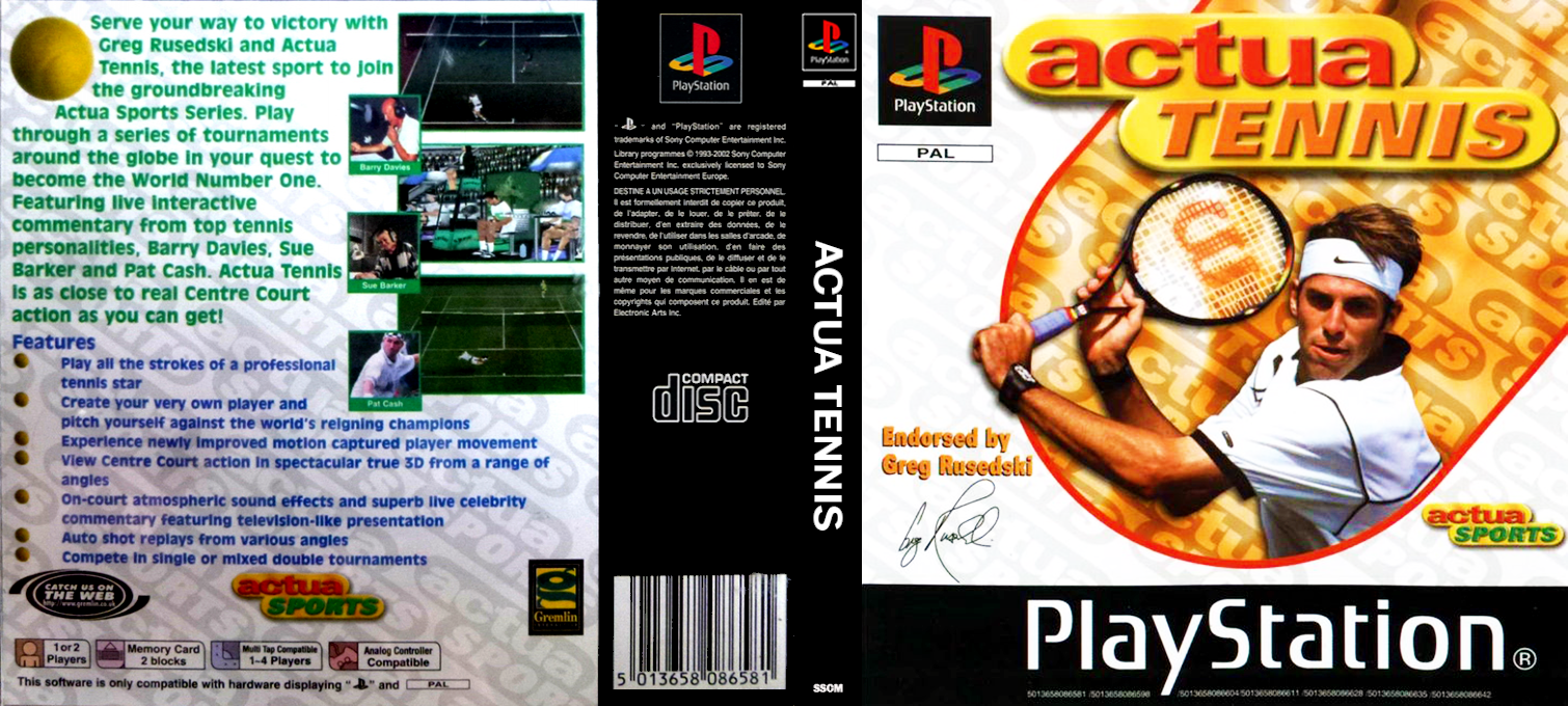 Actua Tennis — box-texture (EU)