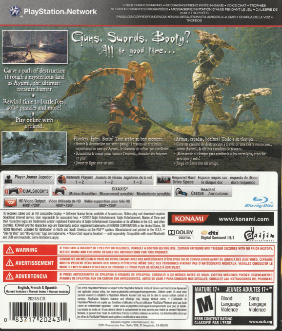 Blades of Time — box-2D-back (CA)