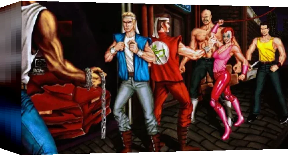 Double Dragon II: The Revenge — box-3D (WOR)