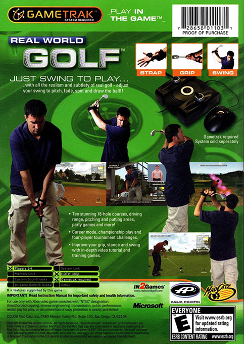Real World Golf — box-2D-back (US)