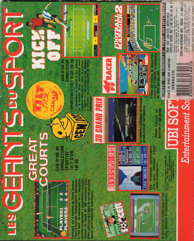 Géants Du Sport, Les — box-2D-back (FR)