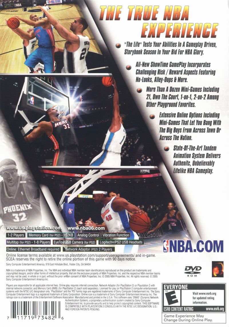 NBA 06 — box-2D-back (US)